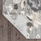 World Rug Gallery Contemporary Floral Indoor/Outdoor Runner Rug 2' x 7' Runner Gray 5566GRAY2X7 - alternate 4